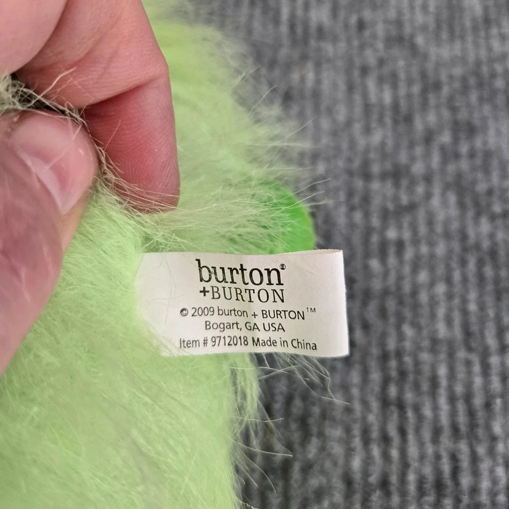 Burton + Burton Green Fuzzy Gorilla Plush 2009
